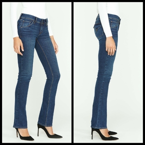 💕HUDSON💕 Beth Baby Boot Cut Triangle Flap Pocket - Picture 2 of 14